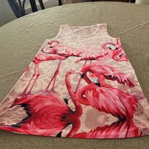 Flamingo Mini dress. Size M/L. NEW